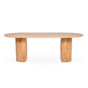 Jasper Oval Dining Table | Natural Teak