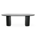 Jasper Oval Dining Table | Black Teak