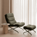 Kenny Armchair & Ottoman | Pine Green