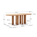 Kevan Oval Dining Table | Natural Ash