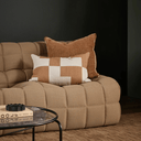 Kiln Rectangular Cushion | Oat / Caramel
