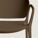 Komad Stackable Patio Chair | Dark Brown