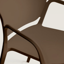 Komad Stackable Patio Chair | Dark Brown