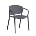 Komad Stackable Patio Chair | Dark Grey
