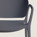 Komad Stackable Patio Chair | Dark Grey