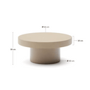 Kona Round Patio Coffee Table | Beige