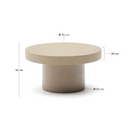 Kona Round Patio Coffee Table | Beige