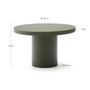 Kona Round Patio Dining Table | Green