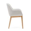 Kylie Timber Leg Dining Chair | Ivory / Natural Ash