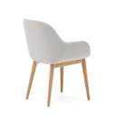 Kylie Timber Leg Dining Chair | Ivory / Natural Ash
