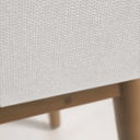 Kylie Timber Leg Dining Chair | Ivory / Walnut Brown