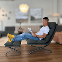 Kenny Armchair & Ottoman | Pine Green