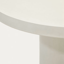 Kona Round Patio Dining Table | White