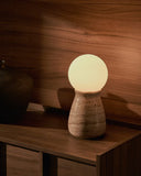 Okeni Table Lamp | Travertine