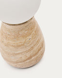 Okeni Table Lamp | Travertine