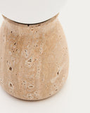 Okeni Table Lamp | Travertine