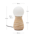 Okeni Table Lamp | Travertine