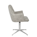 Lawson Swivel Office Chair | Iron Tweed / Chrome