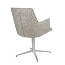 Lawson Swivel Office Chair | Iron Tweed / Chrome