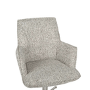 Lawson Swivel Office Chair | Iron Tweed / Chrome