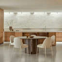 Leon Round Dining Table | Tobacco Ash