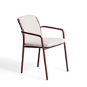 Linosa Stackable Patio Chair | Burgundy