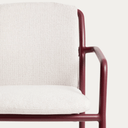 Linosa Stackable Patio Chair | Burgundy