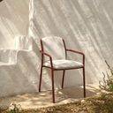 Linosa Stackable Patio Chair | Burgundy