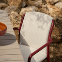 Linosa Stackable Patio Chair | Burgundy