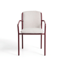 Linosa Stackable Patio Chair | Burgundy