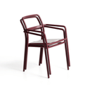 Linosa Stackable Patio Chair | Burgundy