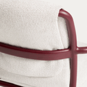 Linosa Stackable Patio Chair | Burgundy