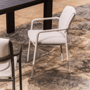 Linosa Stackable Patio Chair | Ecru