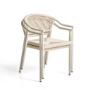 Livadia Stackable Patio Chair | Ecru