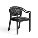 Livadia Stackable Patio Chair | Graphite