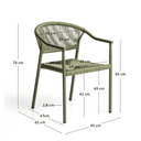 Livadia Stackable Patio Chair | Green
