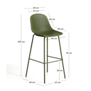 Lonsdale Bar Height Patio Barstool | Green