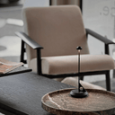 Lume LED Rechargeable Table Lamp | Black