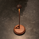 Lume LED Rechargeable Table Lamp | Corten Rust