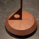 Lume LED Rechargeable Table Lamp | Corten Rust