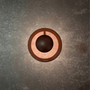 Lume LED Rechargeable Table Lamp | Corten Rust