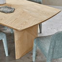 Luna Dining Table | Natural Ash Parquetry