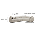 Lyon Modular Sofa Corner | Moonstone