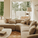 Lyon Modular Sofa Corner With Chaise | Moonstone