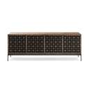 Elements 8709-CS Entertainment Cabinet | Natural Walnut