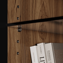 Elements 8709-CS Entertainment Cabinet | Natural Walnut