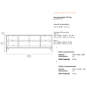 Elements 8709-CS Entertainment Cabinet | Natural Walnut