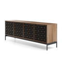 Elements 8709-CS Entertainment Cabinet | Natural Walnut
