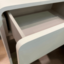 Lumin Bedside Table | Parchment