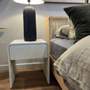 Lumin Bedside Table | Parchment